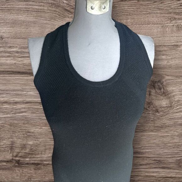 Athleta Sleeveless Knit Maxi Dress – Black & Blue, Size S, wool blend - Picture 3 of 5
